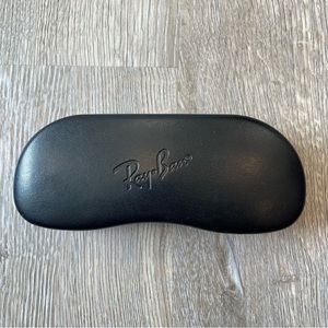 RAY-BAN Black Leather Glasses Case